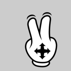 Two fingers cursor