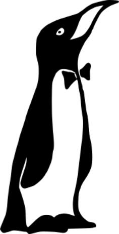 Penguin in a tuxedo