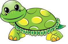 Vector image of a turtle