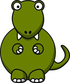 Cartoon image tyrannosaurus rex