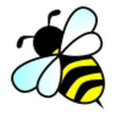 Vector image of a bee