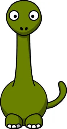 Cartoon image of a dinosaur