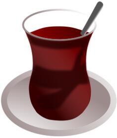Vector of a Turkish tea