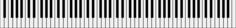 Vector of piano keys