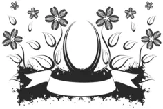 Illustration with flowers