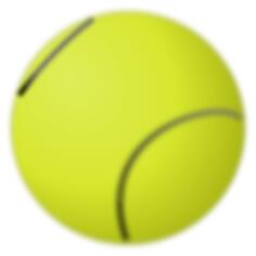 Vector image of tennis ball
