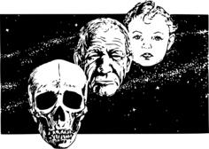 Skull, Man, Baby