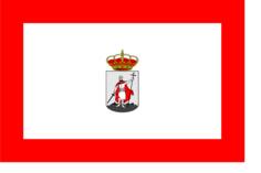City flag of Gijon vector illustration