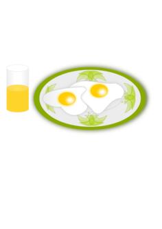 Vector image of breakfast