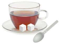 Vector illustration of cup of tea