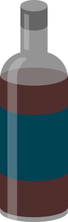 Red wine bottle vector graphics