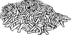 Hashed browns vector graphics