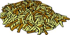 Vector drawing of hashed browns