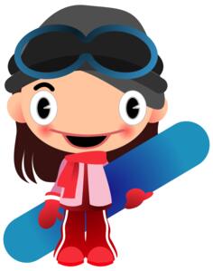 Cartoon vector drawing of female