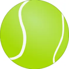 Vector graphics of tennis ball