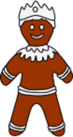 Gingerbread cookie in male shape