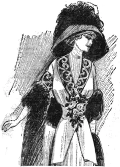Floral dress woman with big hat