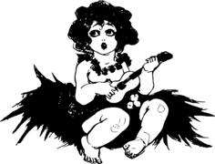 Girl playing guitar