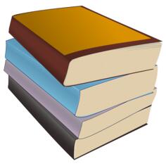 Stack of paperback books