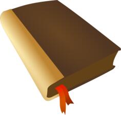 Book with red bookmark