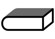 Book with thick outline