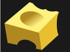 Vector illustration of piece of cheese