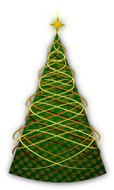 Clip art of celebration tree