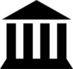 Vector clip art of museum icon