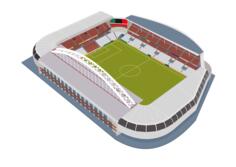 Soccer stadium vector image