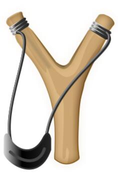 Slingshot vector image