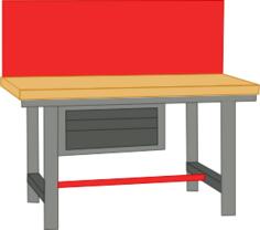 Color image of work bench
