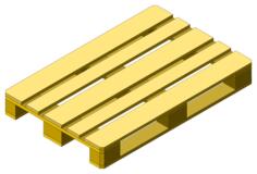 Drawing of wooden pallet