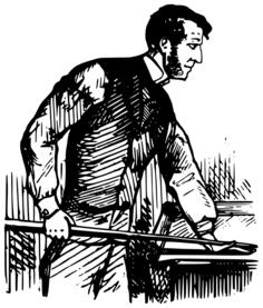 Graphics of man in shirt playing snooker