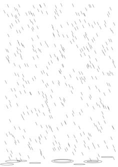 Rain with puddle