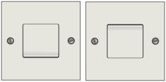 On and off light switches illustration
