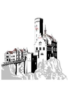 Lichtenstein Castle vector