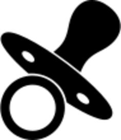 Pacifier silhouette