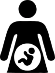 Pregnant woman vector