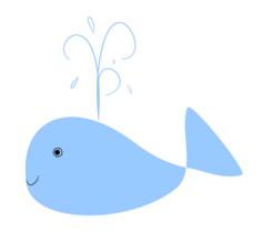 Blue whale vector