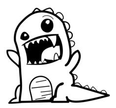 Dinosaur cartoon vector