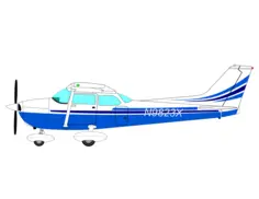 Midsize airplane vector