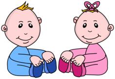 Boy and girl playing