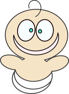 Happy baby vector image