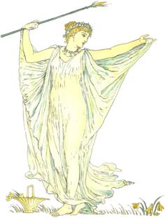 Lady picking flowers in pastel colored dress