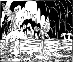 Fairy ladies in the land of mushrooms