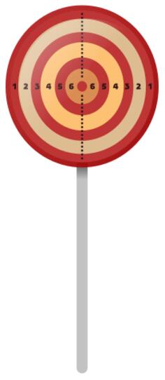 Target on a pole