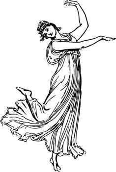 Barefoot dancing lady