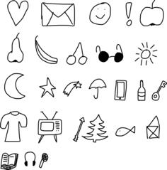 Set of doodles