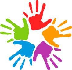 Hands of different colors