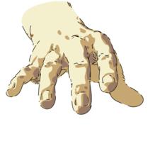 Old lady's hand